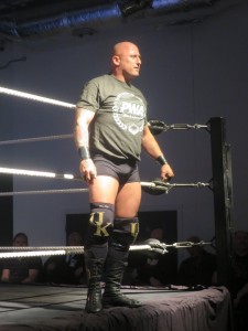 The UK Dominator (heel) perhaps the finest antagoniser of an audience in professional wrestling. Photography G H Bennett 