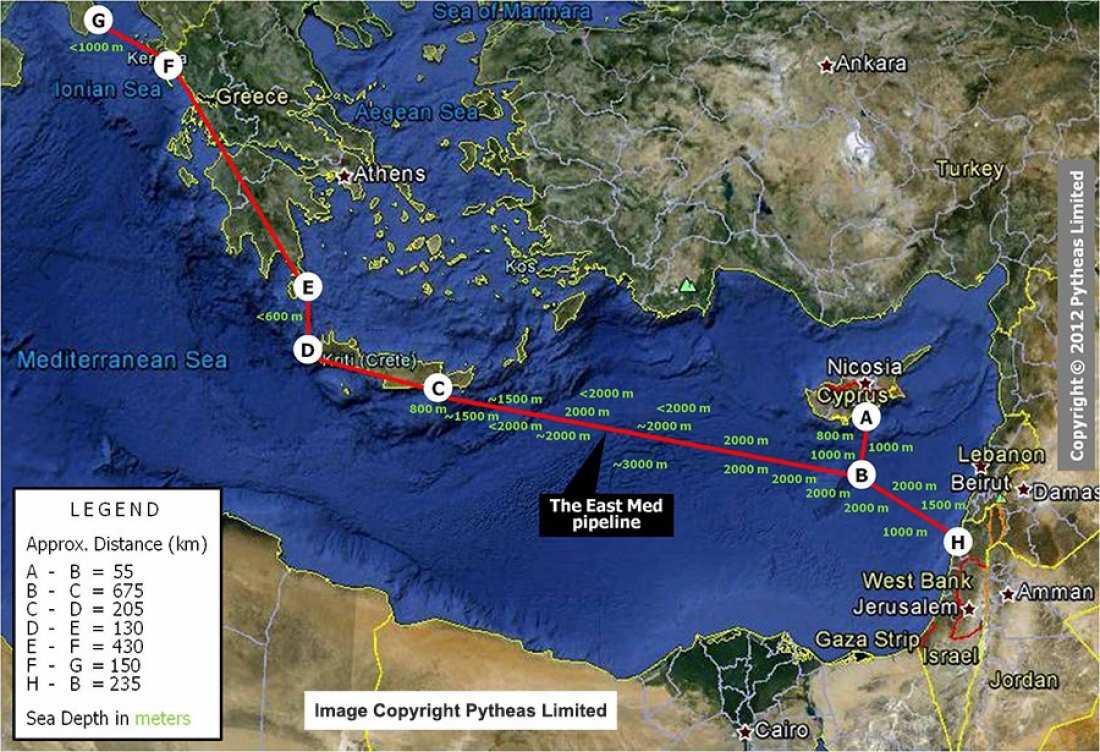 israel cyprus greece link power grids