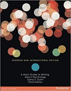 A Short Guide to Writing about Psychology