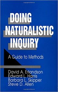 Doing naturalistic inquiry : a guide to methods