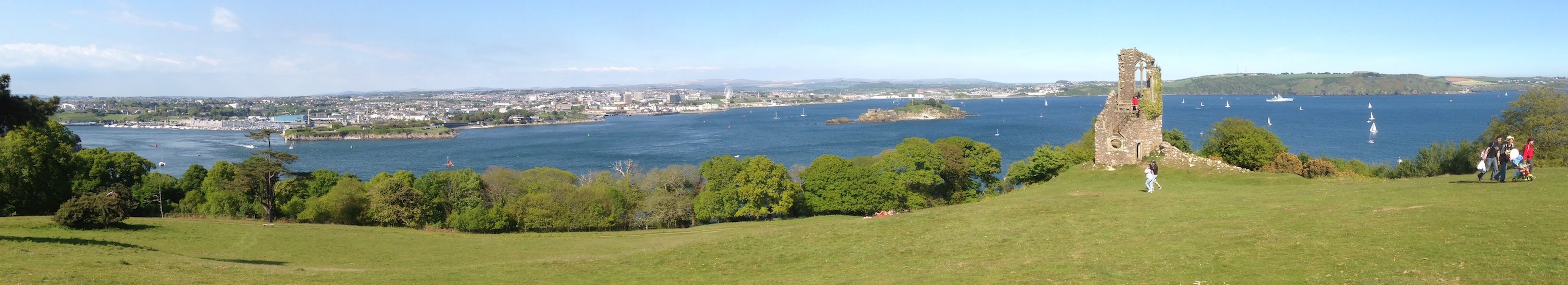 Panorama of the city from Cornwall
