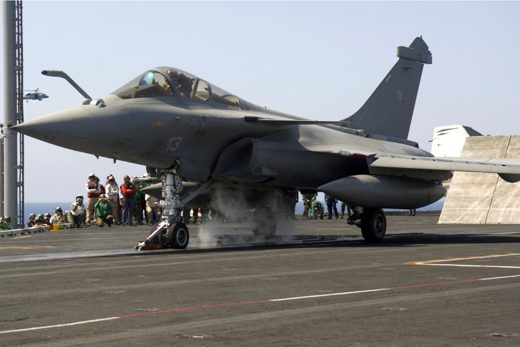 070723-N-6524M-004 MEDITERRANEAN SEA (July 23, 2007) - A French Rafale M combat aircraft performs a catapult-assisted launch from the flight deck of the nuclear-powered aircraft carrier USS Enterprise (CVN 65). The Rafale is the first French aircraft to both launch and recover on an American carrier. Enterprise and embarked Carrier Air Wing (CVW) 1 are currently underway on a scheduled six-month deployment. U.S Navy photo by Mass Communication Specialist Seaman Brandon Morris (RELEASED)