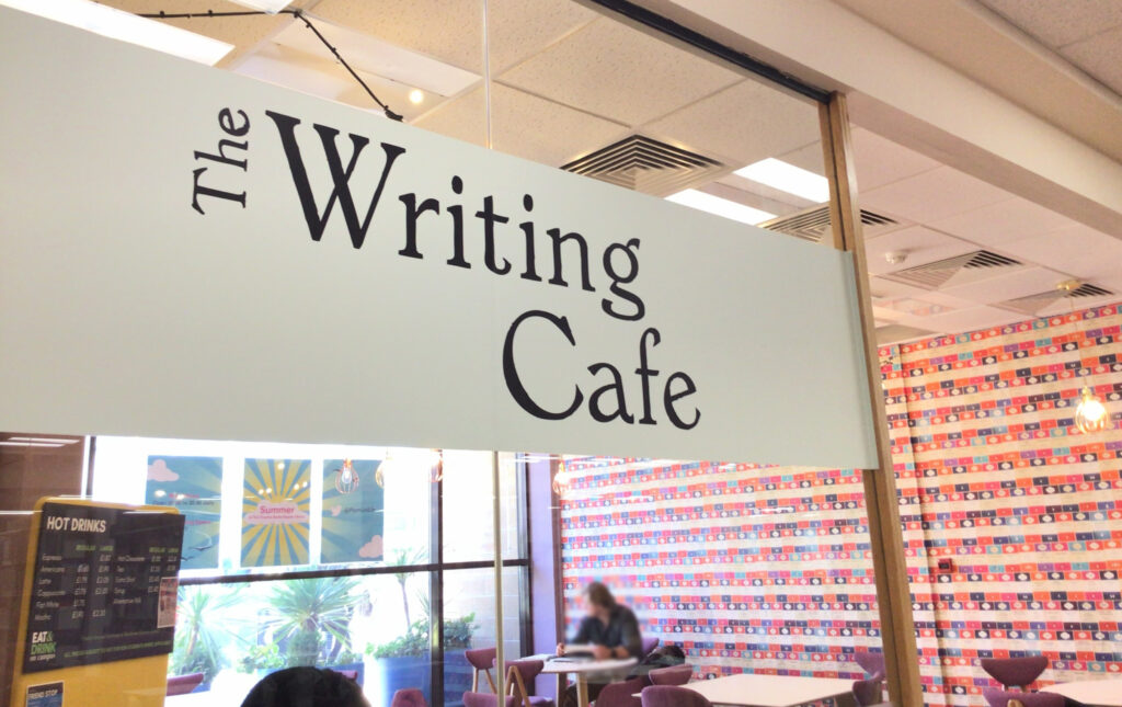Photo of Writing Cafe Sign