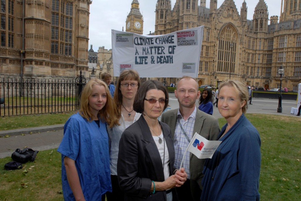 The Climate Coalition #forthelove of climate change lobby at Westminster.